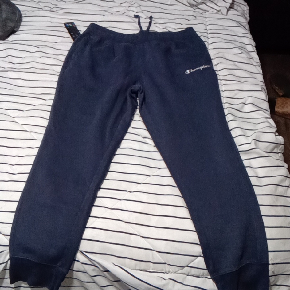 Champion Boys Navy Embroidered Logo Joggers